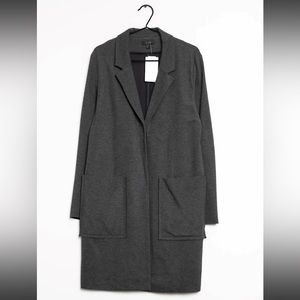 COS Notch Collar Long Blazer Jersey Jacket